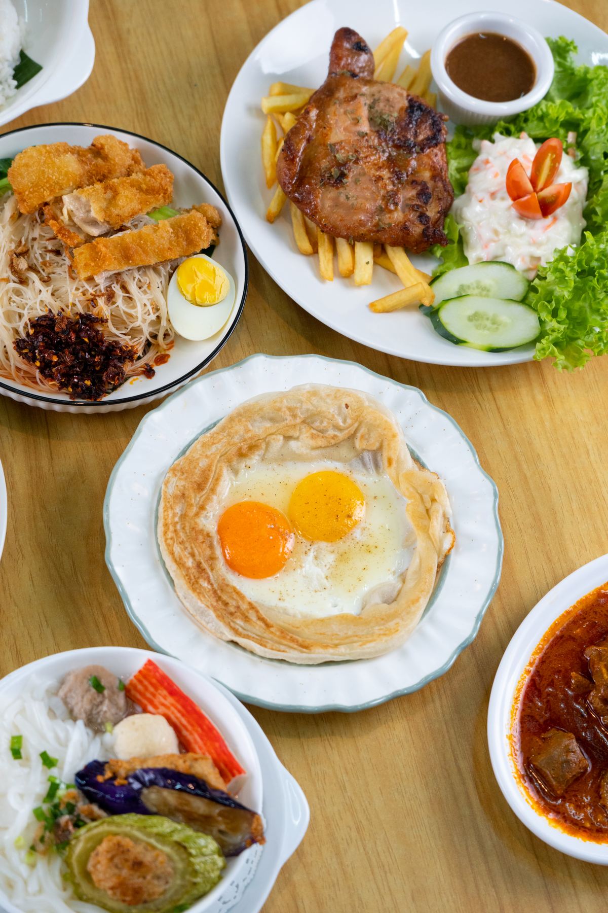 Roti canai double egg